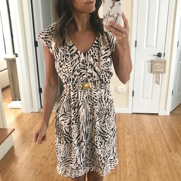 animal print occasion dress